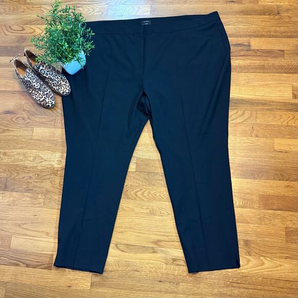 Halogen Taylor Fit Womens Plus Size 28 Black Trousers Slacks Business Casual - Picture 1 of 8